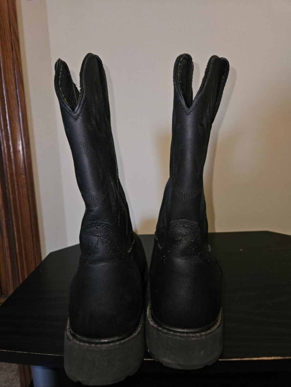 Wolverine Black Men's Western Work Cowboy Boots - Picture 11 of 11
